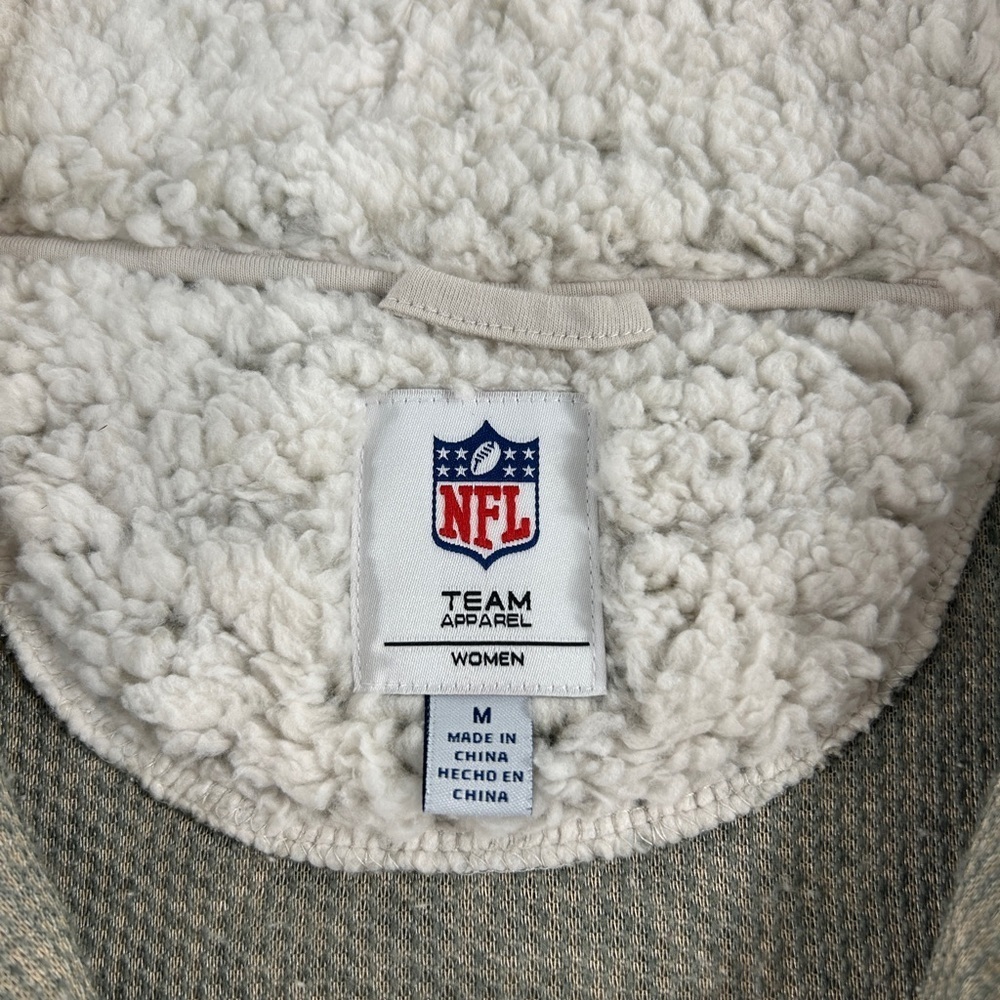 Jacksonville Jaguar Pull on Quarter Zip Sherpa Jackets - Picture 3 of 8